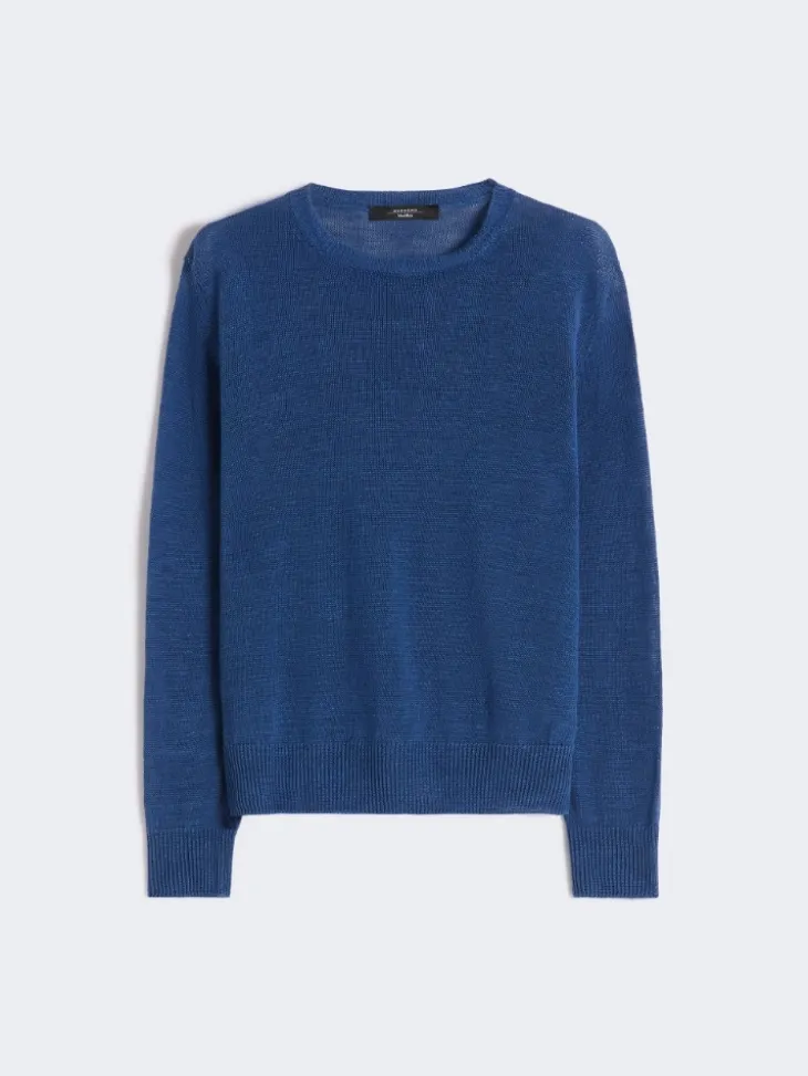 Linen yarn jumper - OCEAN