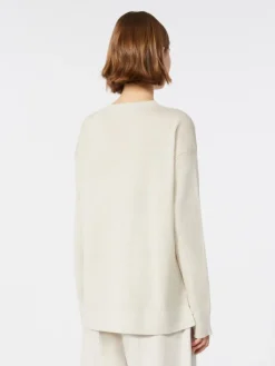 Linen yarn sweater - IVORY