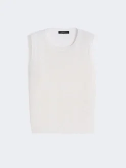 Linen yarn waistcoat - ECRU