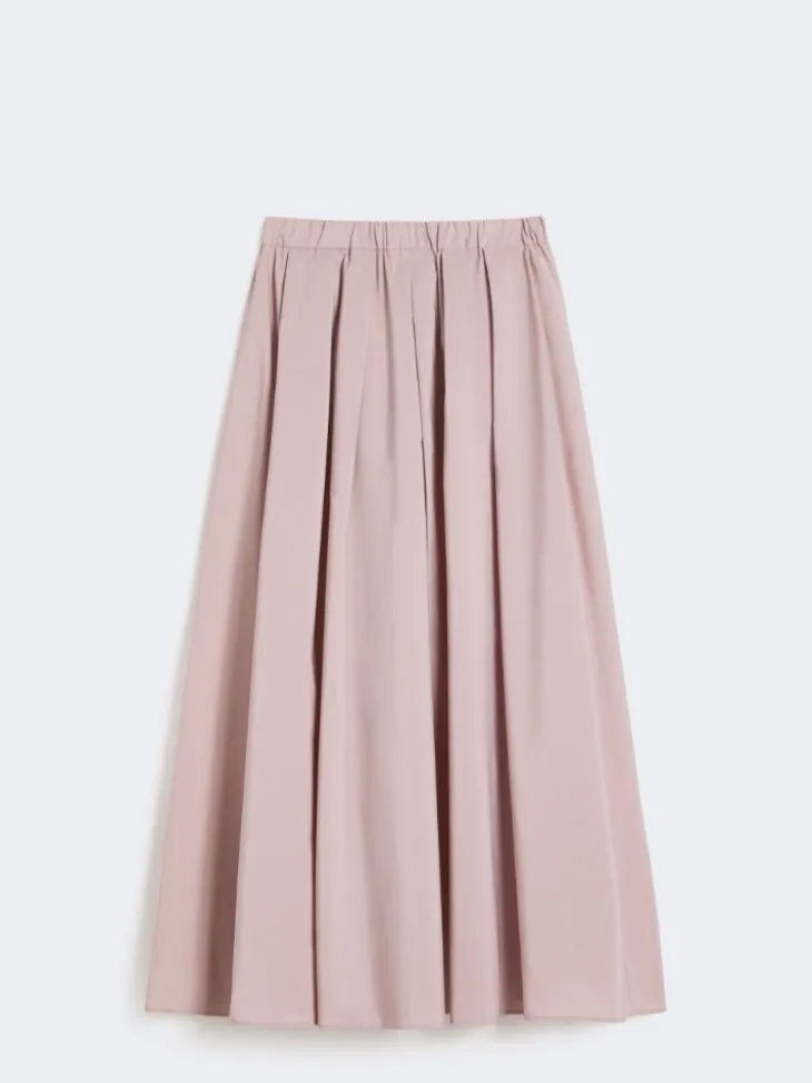 Long taffeta skirt - ANTIQUE ROSE