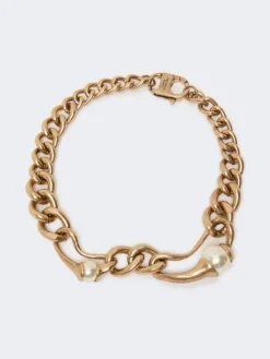 Metal chain choker necklace - GOLD
