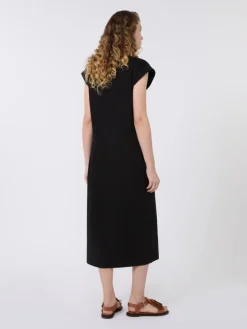 Milano jersey dress - BLACK