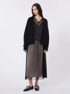 Mohair cardigan - BLACK