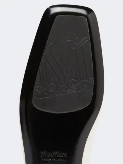 Nappa leather ballet flats - IVORY