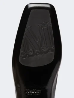 Nappa leather ballet flats - BLACK