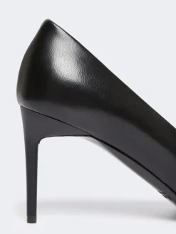Nappa leather court shoes - BLACK
