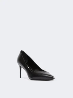 Nappa leather court shoes - BLACK