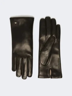 Nappa leather gloves - BLACK