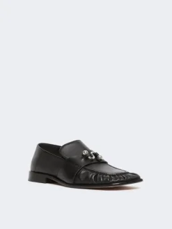 Nappa leather moccasins - BLACK