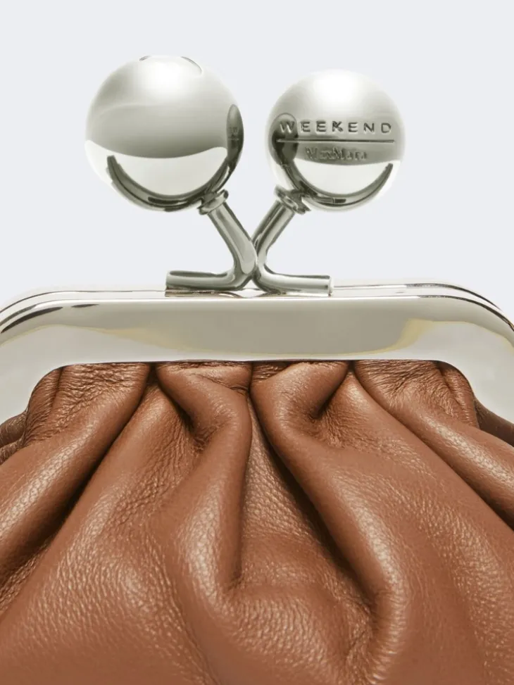 Nappa sheepskin Nano Pasticcino Bag - TOBACCO