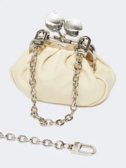 Nappa sheepskin Nano Pasticcino Bag - IVORY
