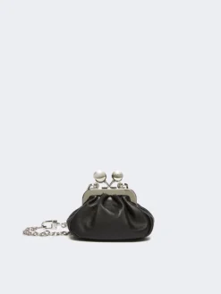 Nappa sheepskin Nano Pasticcino Bag - BLACK
