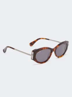 Oval sunglasses - TAWNY BRONZE BROWN