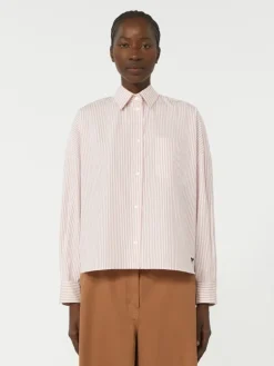 Oversized cotton shirt - PINK