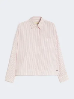 Oversized cotton shirt - PINK