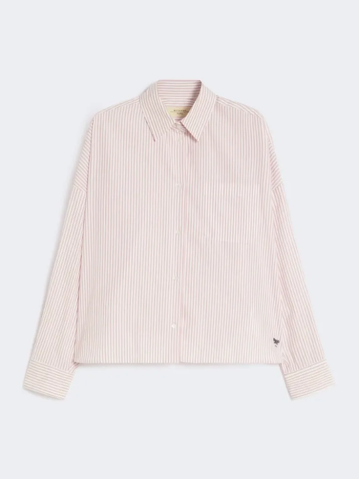 Oversized cotton shirt - PINK