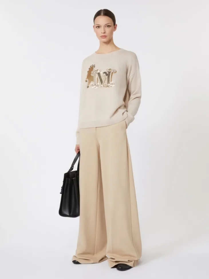 Oversized wool and cashmere sweater - ALBINO