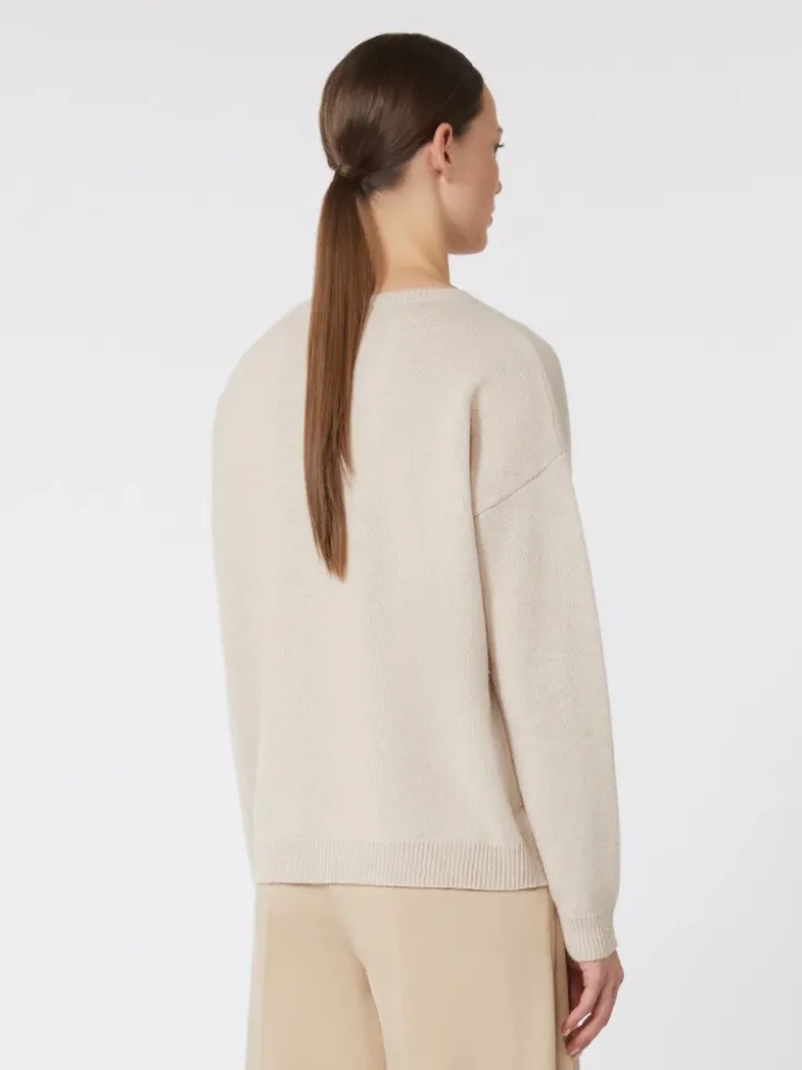 Oversized wool and cashmere sweater - ALBINO