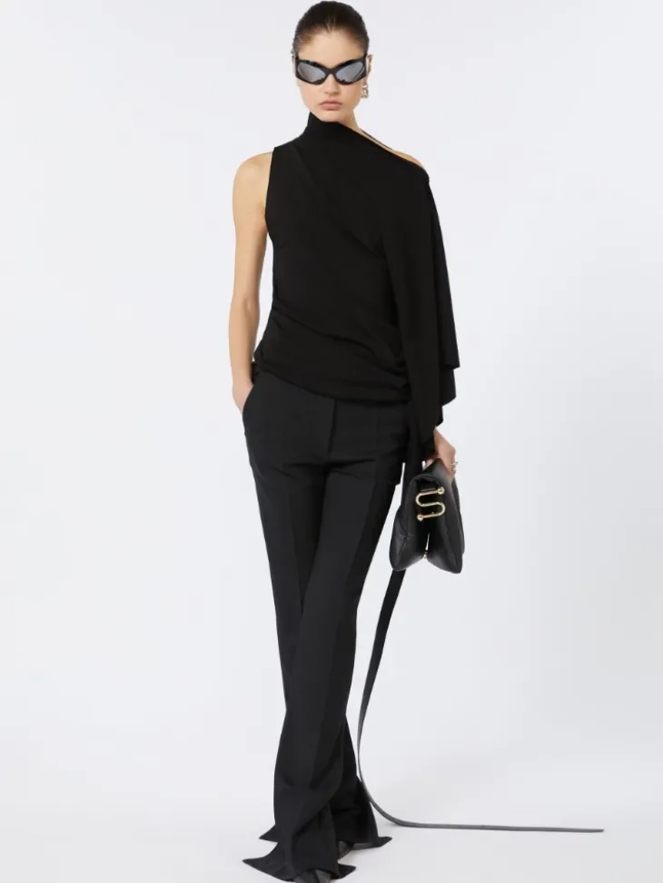 Padded nappa-leather Soffy Bag - BLACK