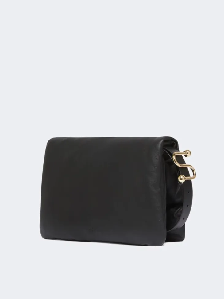 Padded nappa-leather Soffy Bag - BLACK