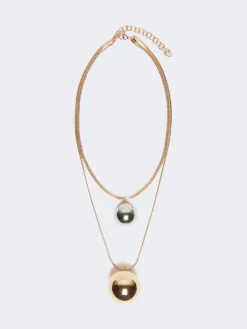 Pasticcino Bag metal necklace - GOLD