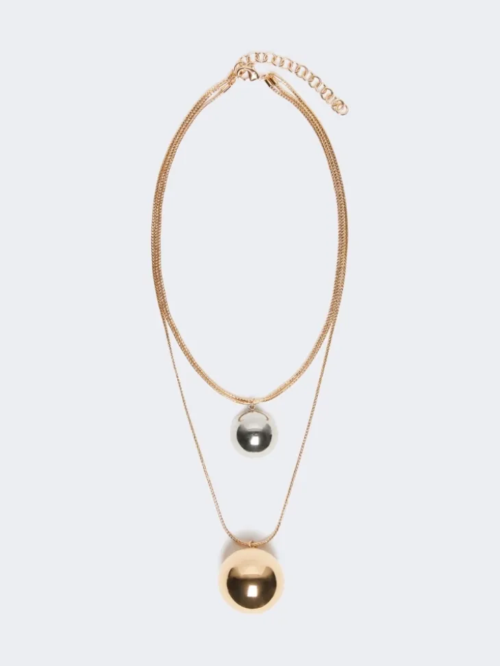 Pasticcino Bag metal necklace - GOLD