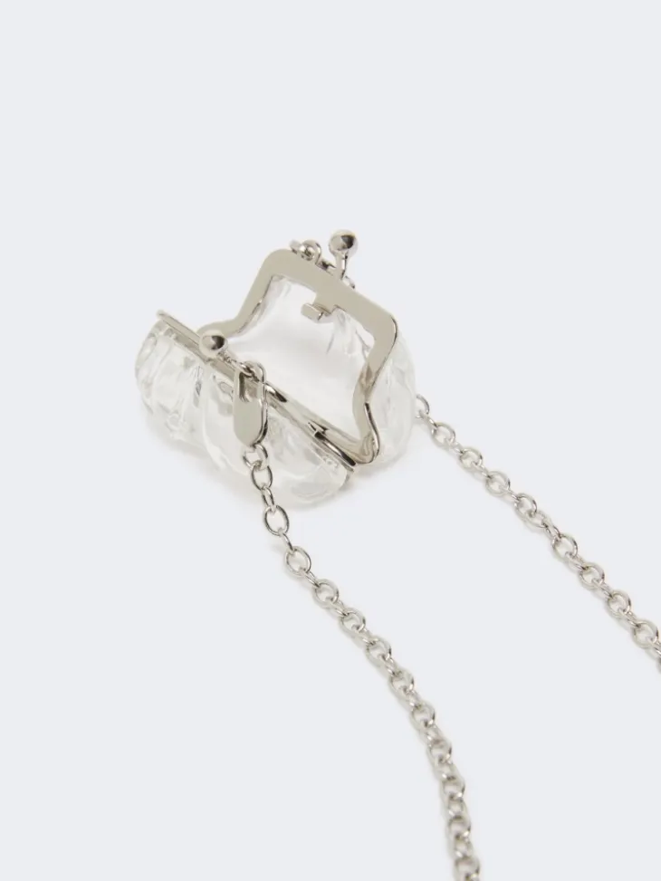 Pasticcino Bag-pendant necklace - TRANSPARENT