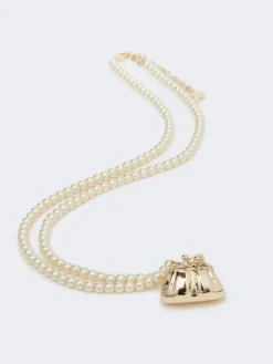 Pasticcino-pendant choker necklace - GOLD