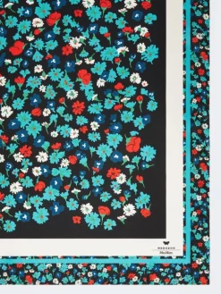 Patterned silk twill foulard - IVORY