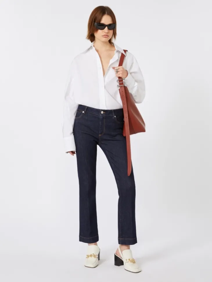 Perfect-fit mini flare jeans - ULTRAMARINE