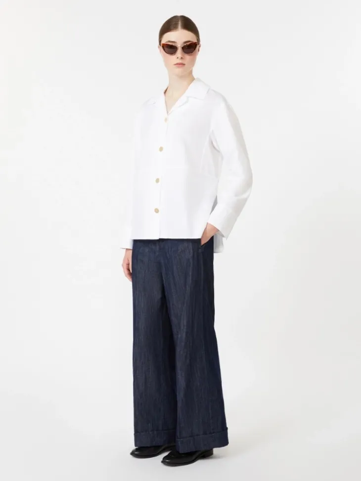Poplin shirt - WHITE
