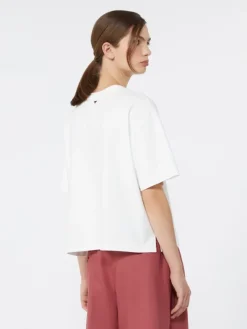 Printed cotton jersey T-shirt - WHITE