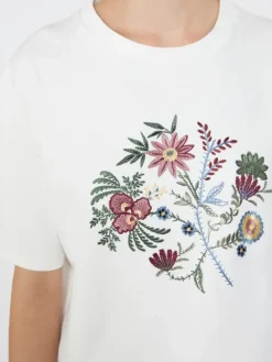 Printed cotton jersey T-shirt - WHITE