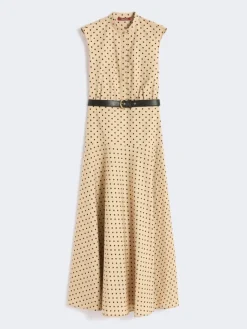 Printed poplin shirt dress - COLONIAL
