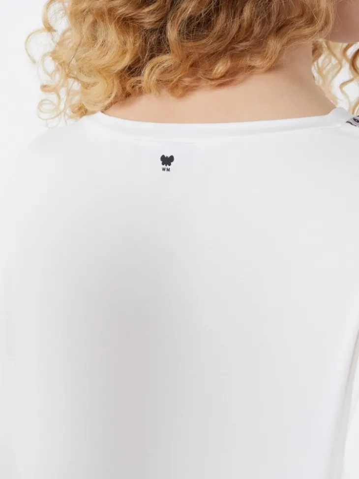 Printed silk and stretch cotton jersey T-shirt - MULTICOLOUR
