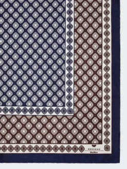 Printed silk foulard - MUD