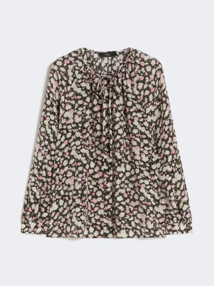 Printed silk shirt - PINK