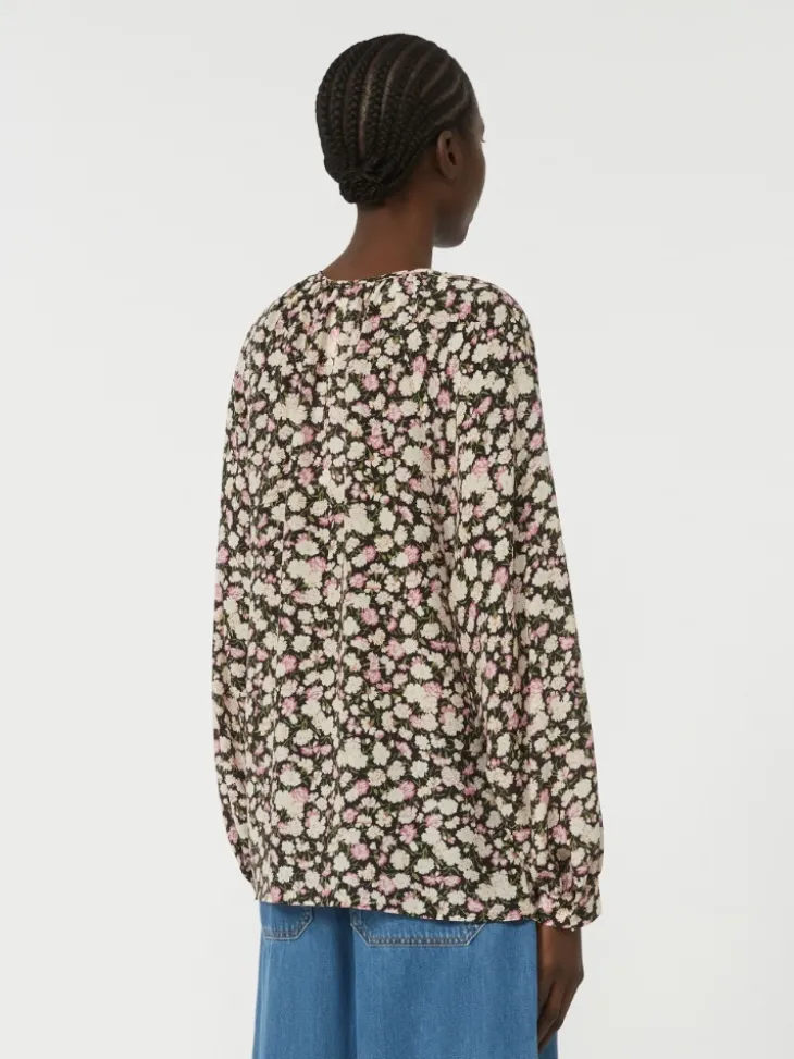 Printed silk shirt - PINK