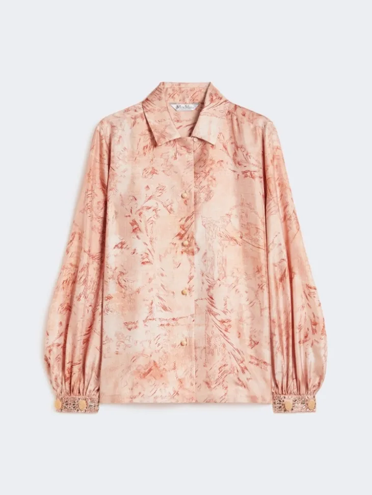 Printed silk shirt - PINK