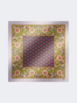 Printed silk twill foulard - LILAC