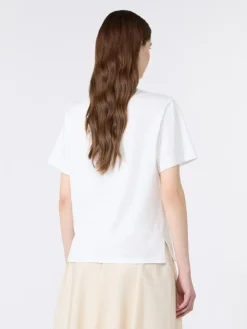 Pure cotton jersey T-shirt - WHITE