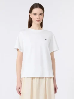 Pure cotton jersey T-shirt - WHITE