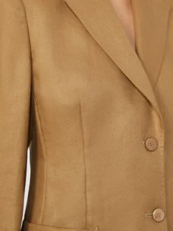 Pure linen blazer - SAND