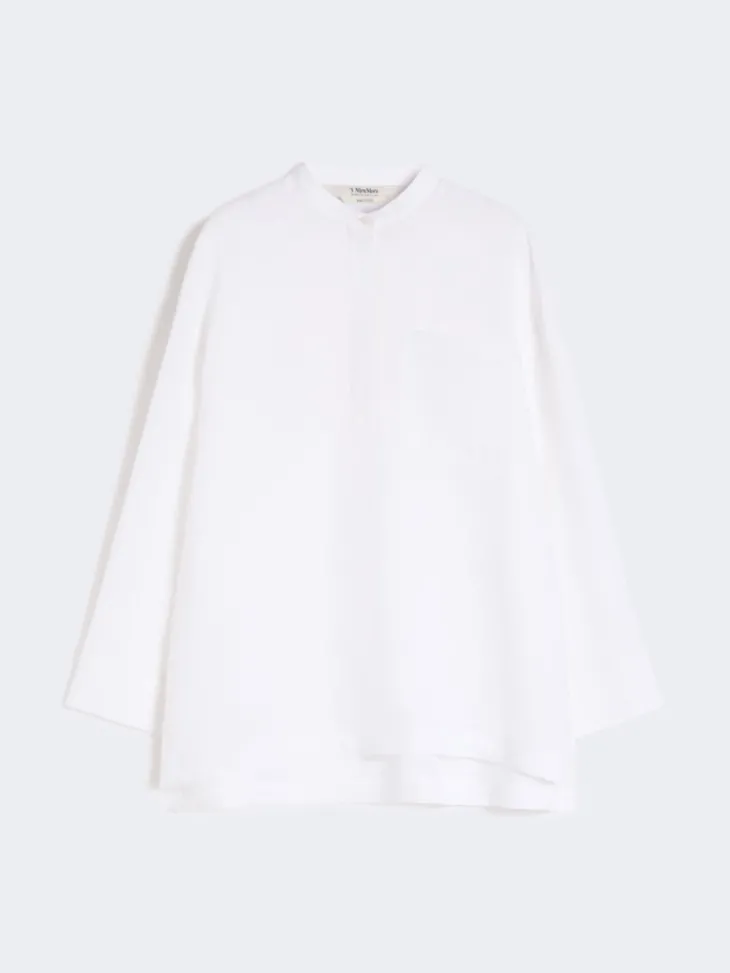 Pure linen shirt - OPTICAL WHITE