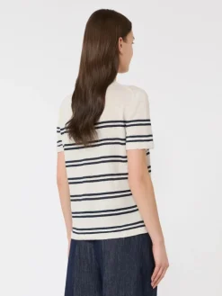 Pure linen yarn sweater - WHITE