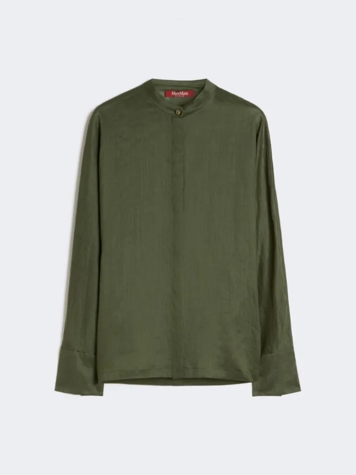 Ramie canvas shirt - KAKI