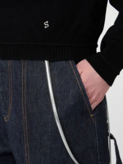 Relaxed-fit wool and cashmere sweater - BLACK