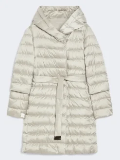 Reversible down jacket in water-repellent satin - LIGHT