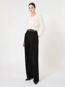 Ruffled silk blouse - SILK