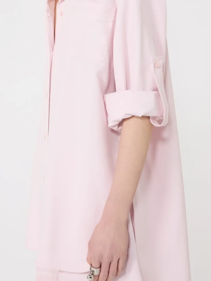 Satin overshirt - PINK
